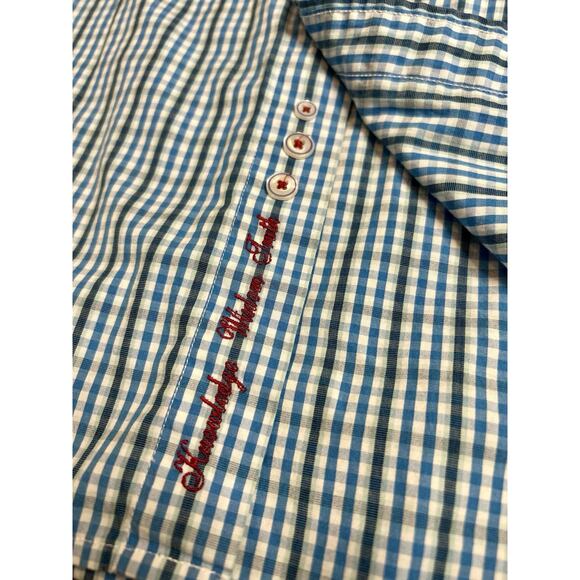 Robert‎ Graham The Freshly Laundered Shirt Mens Medium Blue Surfboard Embroidery - Picture 8 of 9